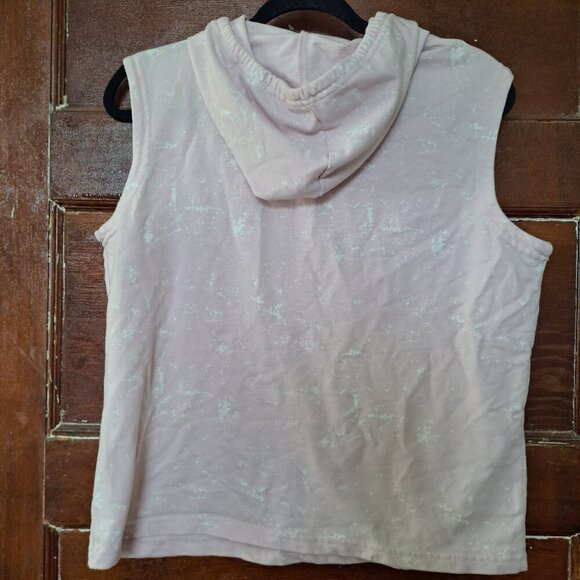 The Beatles Pink Washed Sleeveless Cropped Hoodie | Size M - Picture 4 of 8